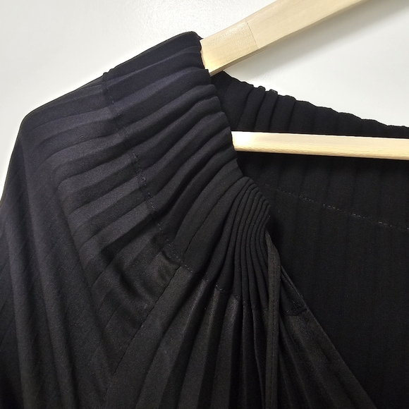 DVF Diane Von Furstenberg MIKINO Pleated Mini Tunic Dress Sailor Black Size 6 - Picture 9 of 13